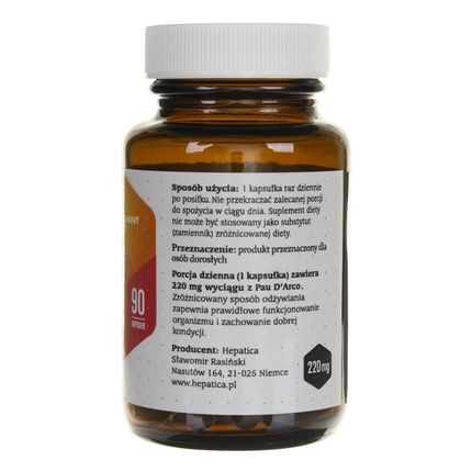 Hepatica Pau D'Arco 90 Capsules