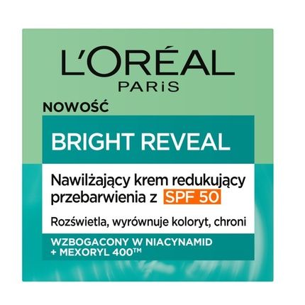 L'Oreal Bright Reveal Moisturizing Cream Reducing Dark Spots For Face Spf50 50Ml