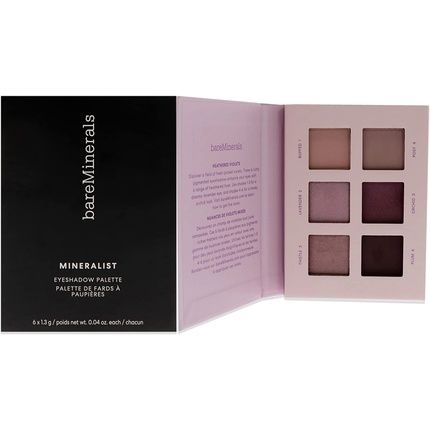 Bareminerals Mineralist Eyeshadow Palette 6 Colors 1.3G Each Heathered