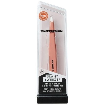 Tweezerman Professional Stainless Steel Award Winning Slant Tweezer Geranium