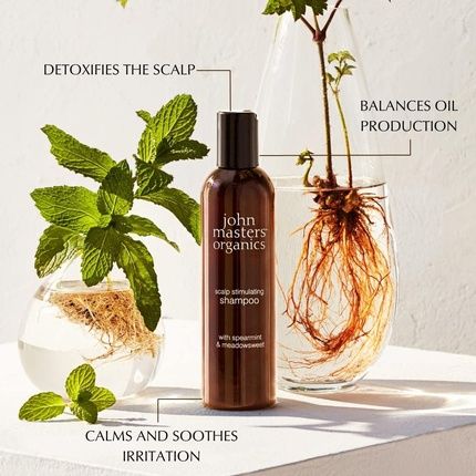 John Masters Organic Scalp Stimulating Shampoo With Spearmint And Meadowsweet 8 Fl Oz 236Ml