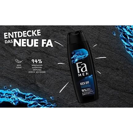 Fa Men 2In1 Shower Gel Kick Off With Refreshing Scent Of Aquatic Mint 250Ml