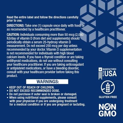 Life Extension Vitamins D And K With Sea-Iodine Bone Brain Thyroid & Arterial Support 60 Capsules - Image 3