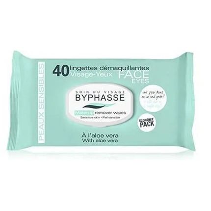 Byphasse Byphasse Makeup Remover Wipes Aloe Vera Sensitive Skin 40 Units