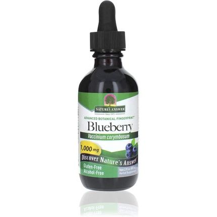 Nature'S Answer Blueberry Fruit Extract Supplement For Eyes 2Oz - Eye And Vision Support - High In Antioxidants - Promotes Blood Circulation - Relieves Red And Itchy Eyes