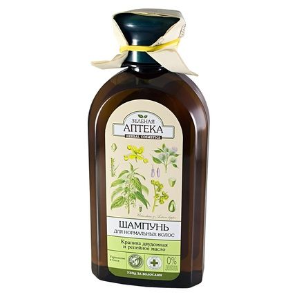 شامبو زيت نبات القراص والأرقطيون من Green Pharmacy للشعر العادي