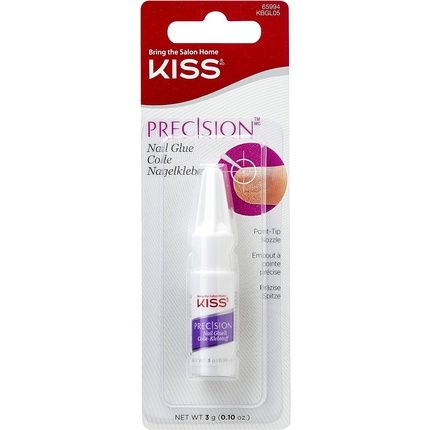 Kiss Nail Glue With Dosing Syringe 3G Transparent
