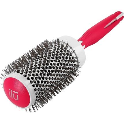 Tb Tools For Beauty Ilu I'Ll Be Hair For You Styling Round Hairbrush With Ceramic Coating And Tip For Long Hair - Red