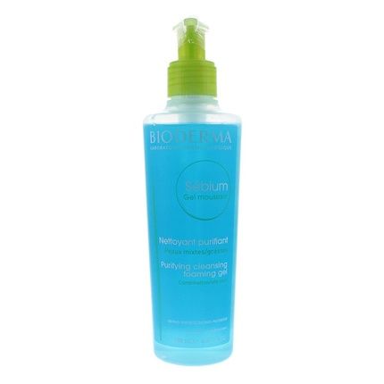 Bioderma Sebium Foaming Cleansing Gel 200Ml Purifying And Foaming Gel For Combination To Oily Skin - Image 3