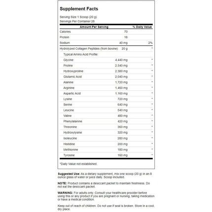Swanson Collagen Peptides Unflavored 19.75 Oz