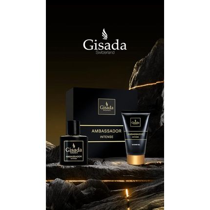 Gisada Ambassador Intense Gift Set Eau De Parfum 50Ml & Shower Gel 100Ml Spicy Fresh Men'S Fragrance