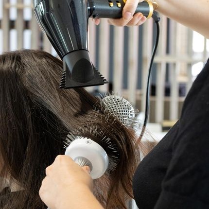 Olivia Garden Expert Blowout Speed White & Grey Ceramic Coated Round 65 - Image 3