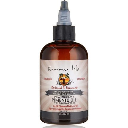 Sunny Isle Jamaican Organic Pimento Oil With Black Castor Oil 4Oz