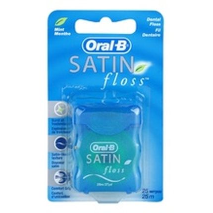 Oralb Satin Floss Mint Dental Floss With Mint Flavor 25 Meters