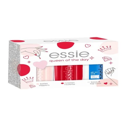 Essie Nail Set: Nail Polish N61 13.5Ml + Nail Polish N6 13.5Ml + Base Coat 13.5Ml