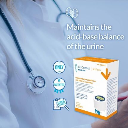 Devicare Lit-Control Ph Down Food Supplement Prevents Crystallization Of Urinary Salts Kidney Stones Or Renal Calculi Decreases Urinary Ph Patented 60 Capsules - Image 3