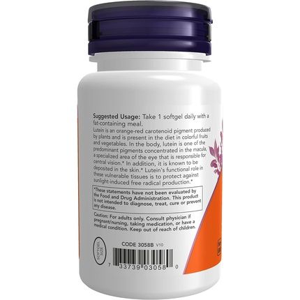 Now Nf Lutein 10Mg 60 Capsules - Image 3