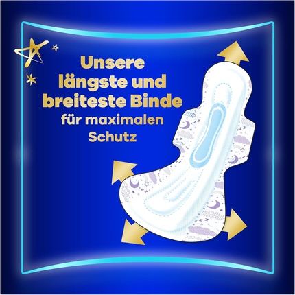 Always Ultimate Night Pads For Women Size 6 - 20 Sanitary Pads With Wings