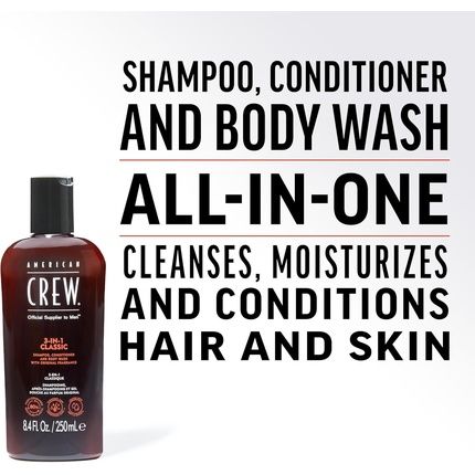 American Crew Classic 3-In-1 Black 1000Ml 1L - Image 3