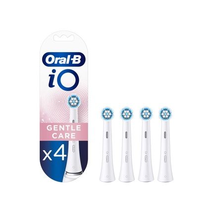 Oral-B Io Gentle Care Replacement Brush Heads For Electric Toothbrush - White, Pack Of 4