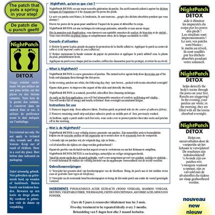 Nutriexpert Night Patch Detox Supplement 100% Natural