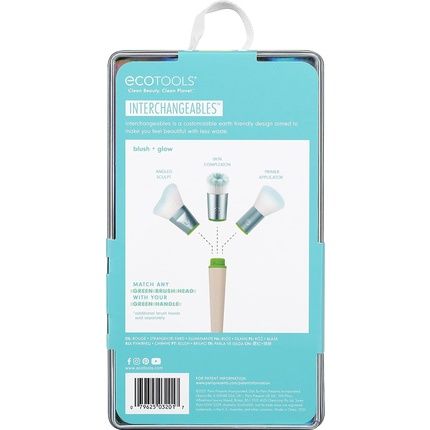 Limited Edition Holidays Blush And Glow Kit - Kit 5 Interchangeable Face Brushes Ecotools - Image 3