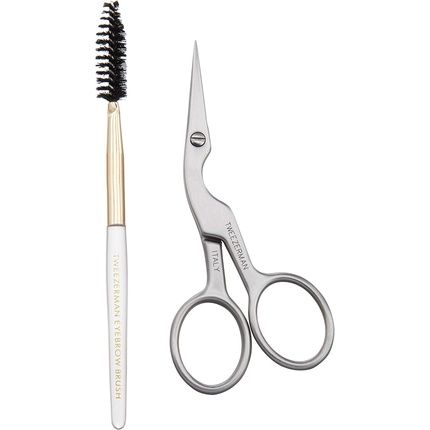 Tweezerman Brow Shaping Scissors And Brush