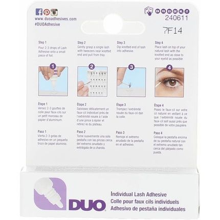 Duo Individual Lash Adhesive Clear 0.25Oz - Image 3