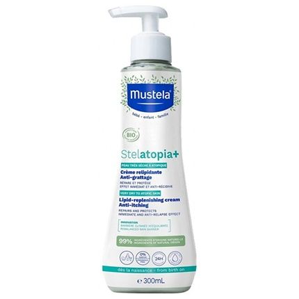 Mustela Stelatopia Lipidreplenishing Cream 300 Ml Ideal For Soothing And Replenishing Dry Skin