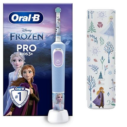 Oral B Pro Kids 3+ Frozen Electric Toothbrush With Case - Age Range: 3+, Character Theme: Frozen, Quantity: 1