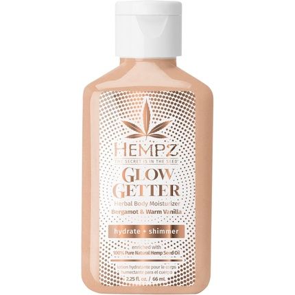Hempz Body Lotion Glow Getter Mini Daily Moisturizing Cream With Shea Butter And Aloe