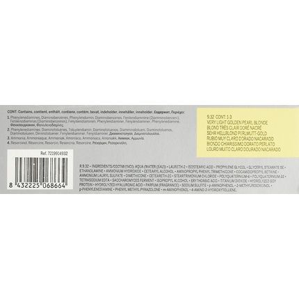 Revlon Professional Revlonissimo Colorsmetique Colour & Care Permanent Hair Colour No. 9.32 Blonde Very Clear Pearly Gold 60Ml