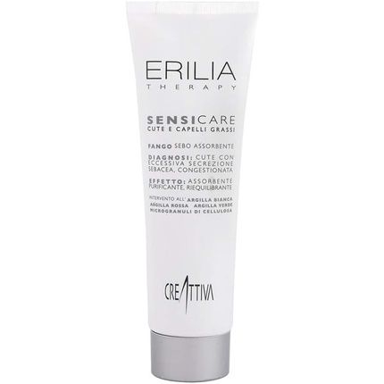 Erilia Sensicare Sebum-Absorbing Mud 300Ml Scalp Rebalancing Treatment