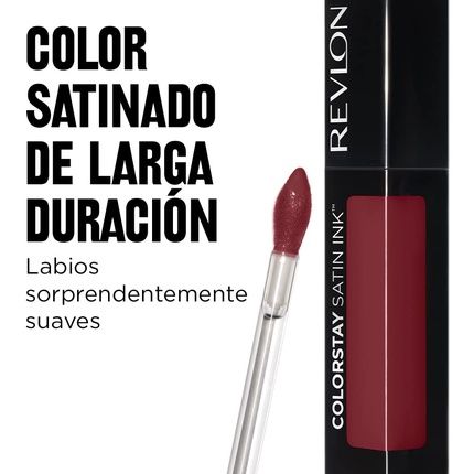 Revlon Colorstay Satin Ink Liquid Lipstick Longwear Rich Lip Color 005 Silky Sienna 0.17 Fl Oz