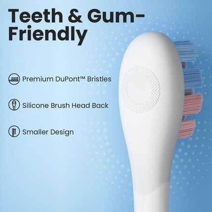 Oclean Kids Electric Toothbrush Rechargeable Soft Child Friendly Bristles Ultra Quiet Brushing 2 Min Smart Timer Ipx7 Waterproof For Ages 6+ Blue Small - Image 3