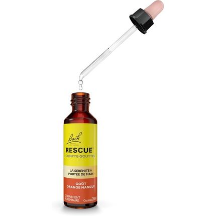 Rescue Orange Mango Dropper Alcohol-Free 5 Flower Blend