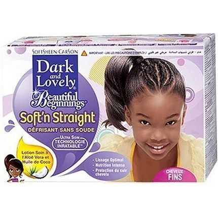 Dark & Lovely Beautiful Beginnings Coconut & Aloe Scalp Care Relaxer - Fine
