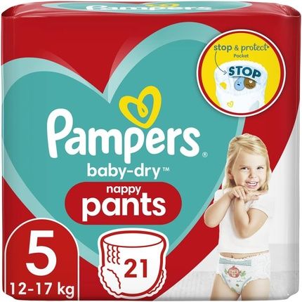 Pampers Baby Dry Pants Nappies, Size 5, 21 Nappies
