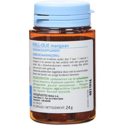 Arkopharma Joint Comfort Krill Oil With Manganese 45 Capsules