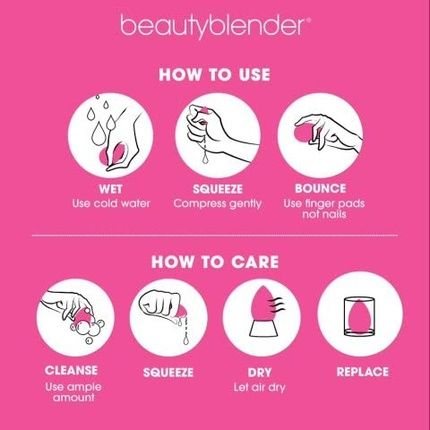 Beautyblender Original Makeup Sponge Latex-Free For Flawless Application Of Liquid Foundation Cream Powder 1 Pink Sponge 22.7G - Image 3