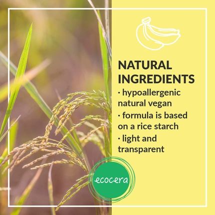 Ecocera Compact Powder Banana Transparent Face Powder Hypoallergenic - Image 3