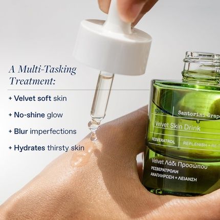 Korres Santorini Grape Velvet Skin Drink To Even Skin Tone For Radiant Skin