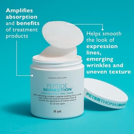 Peter Thomas Roth Peptide Skinjection Exfoliating Peel Pads For Smoothing - Image 3
