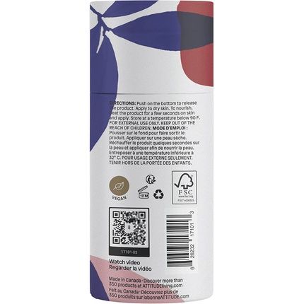 Attitude Nourishing Body Butter Bar Sandalwood 85Ml - Image 3