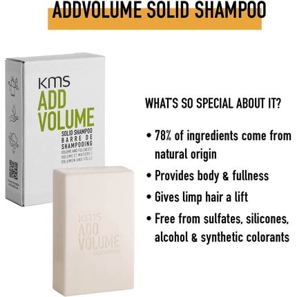 Kms Headremedy Solid Sensitive Shampoo Bar For All Hair Types 75G