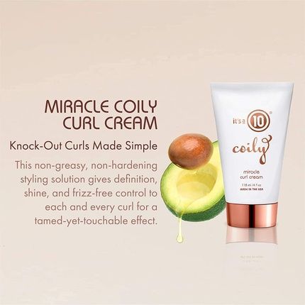 It'S A 10 Haircare Miracle Coily Curl Cream 4Oz - Image 3