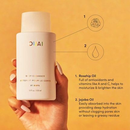 Ouai Body Cleanser St. Barts Foaming Body Wash With Jojoba Oil And Rosehip - Image 3