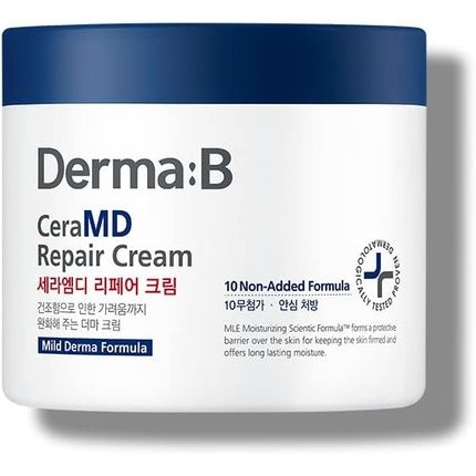 Derma B Ceramd Repair Body Cream Unscented Moisturizer For Dry And Rough Skin 14.54 Fl. Oz. 430Ml