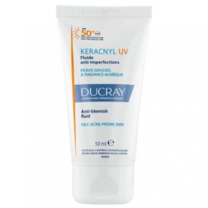 Ducray Keracnyl Uv Spf 50 Cream 50Ml Effective Sunscreen For Imperfections