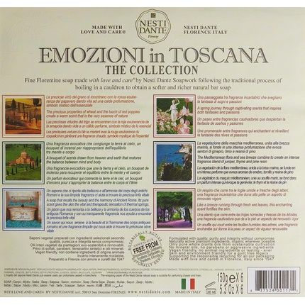Nesti Dante Emozioni Di Toscana Collection Soap 150G - Pack Of 6